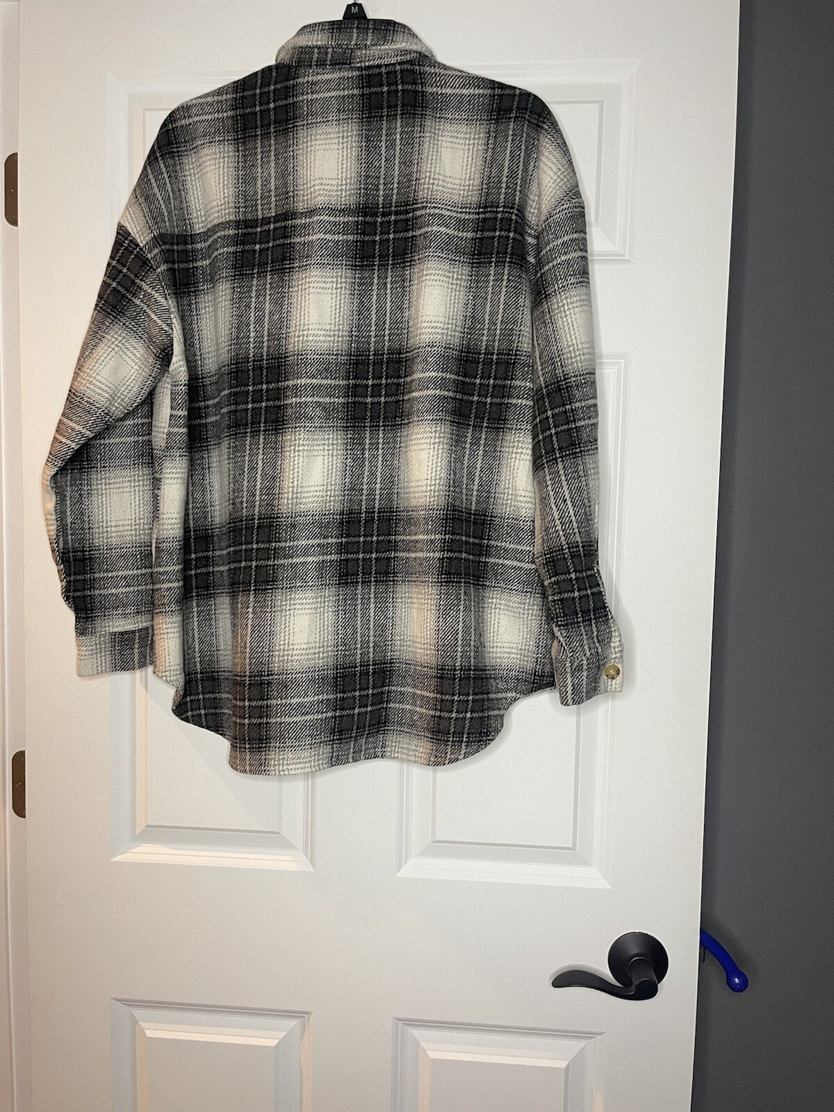 Doe & Rae shacket small black gray white 