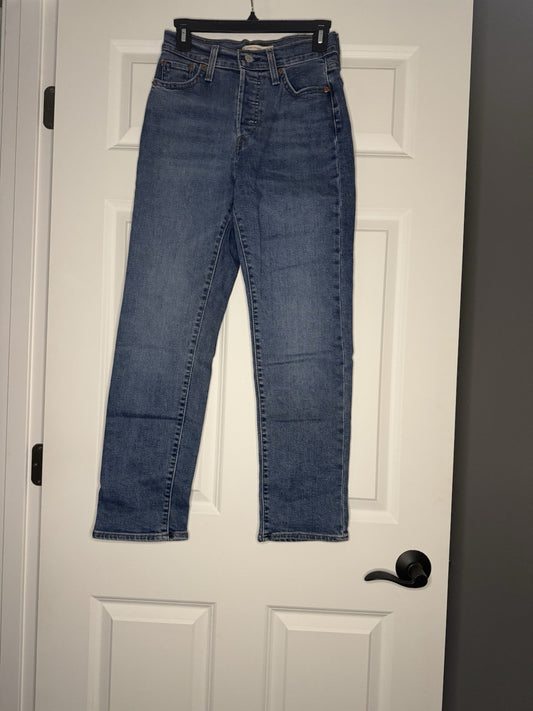 Levi Wedgie Straight Jeans 26 Blue 