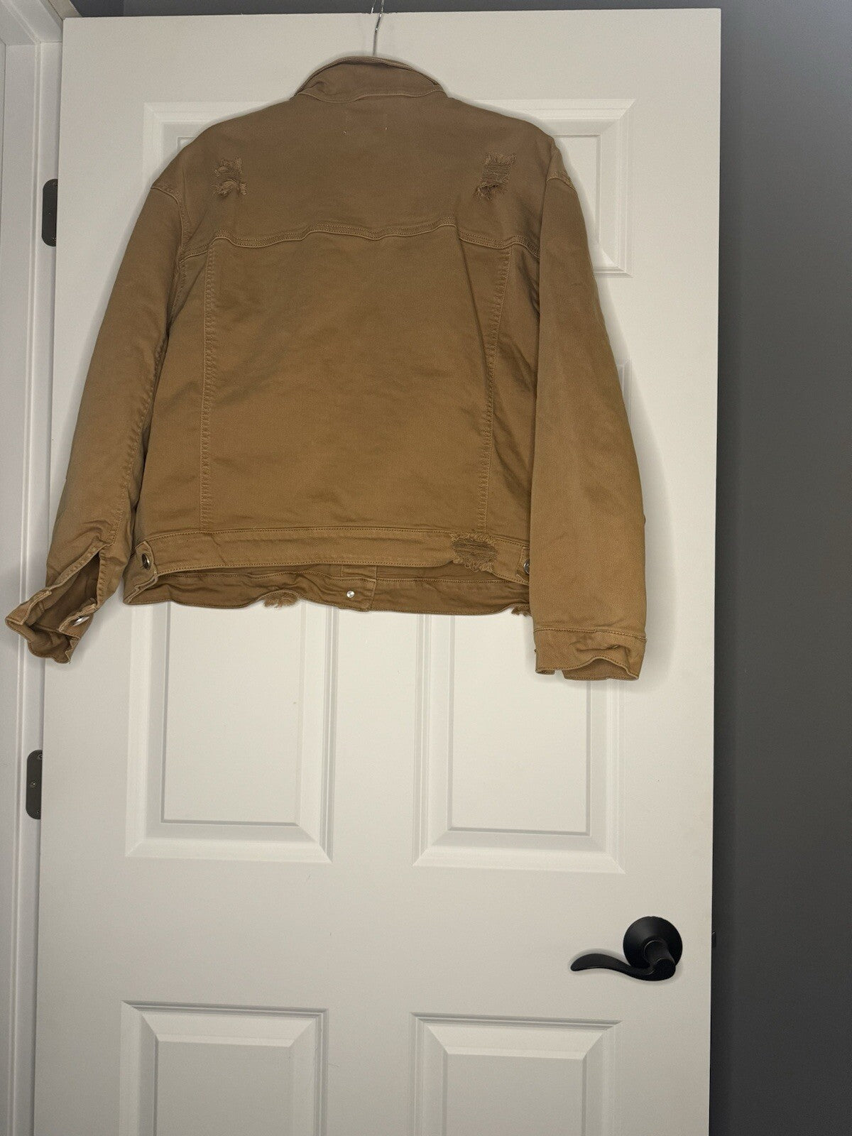 Risen Jean Jacket Distressed 1xl Brown 