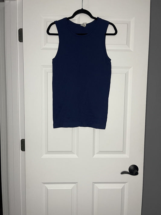 Zyia active large ribbed tank navy 