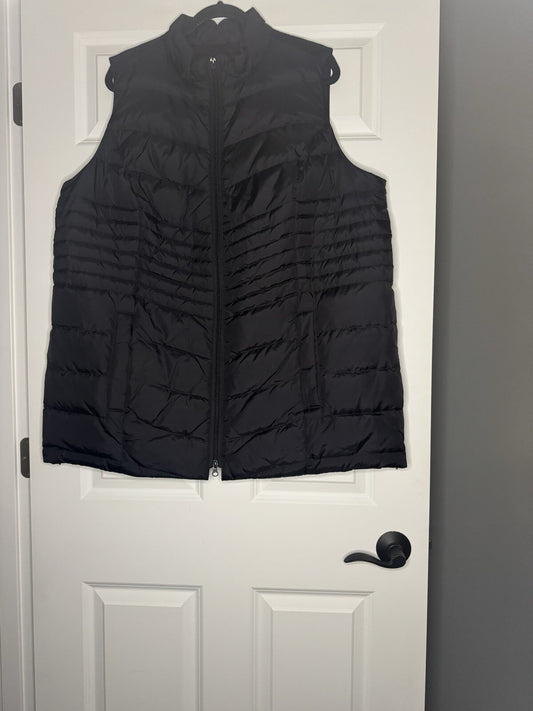 J Jill Down 2x Puffer Vest Black 