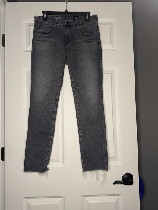 Adriano Goldschmied The Prima Ankle Cigarette Ankle Jeans Gray 29 