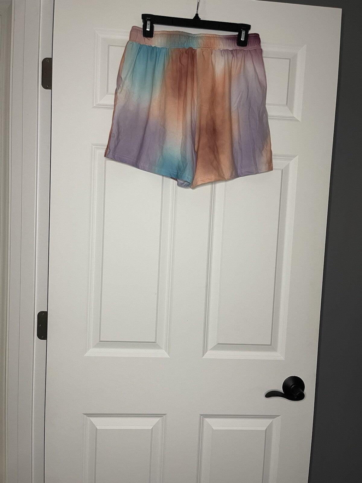 Merokeety 2 piece pajama set medium mauve blue purple tie dye