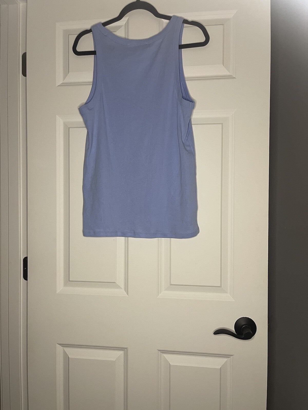 Loft Sleeveless V Neck Blouse Light Blue Large