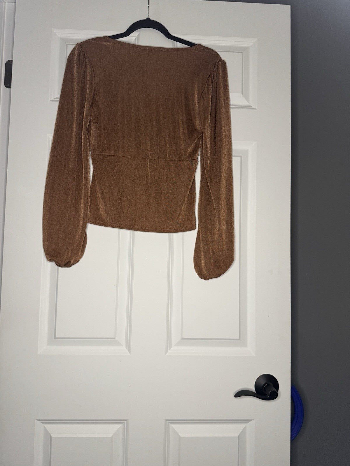 Green Envelope Long Sleeve Copper Top Small