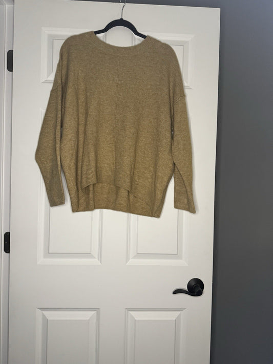 Vince Camuto Sweater Large Tan Heathered 