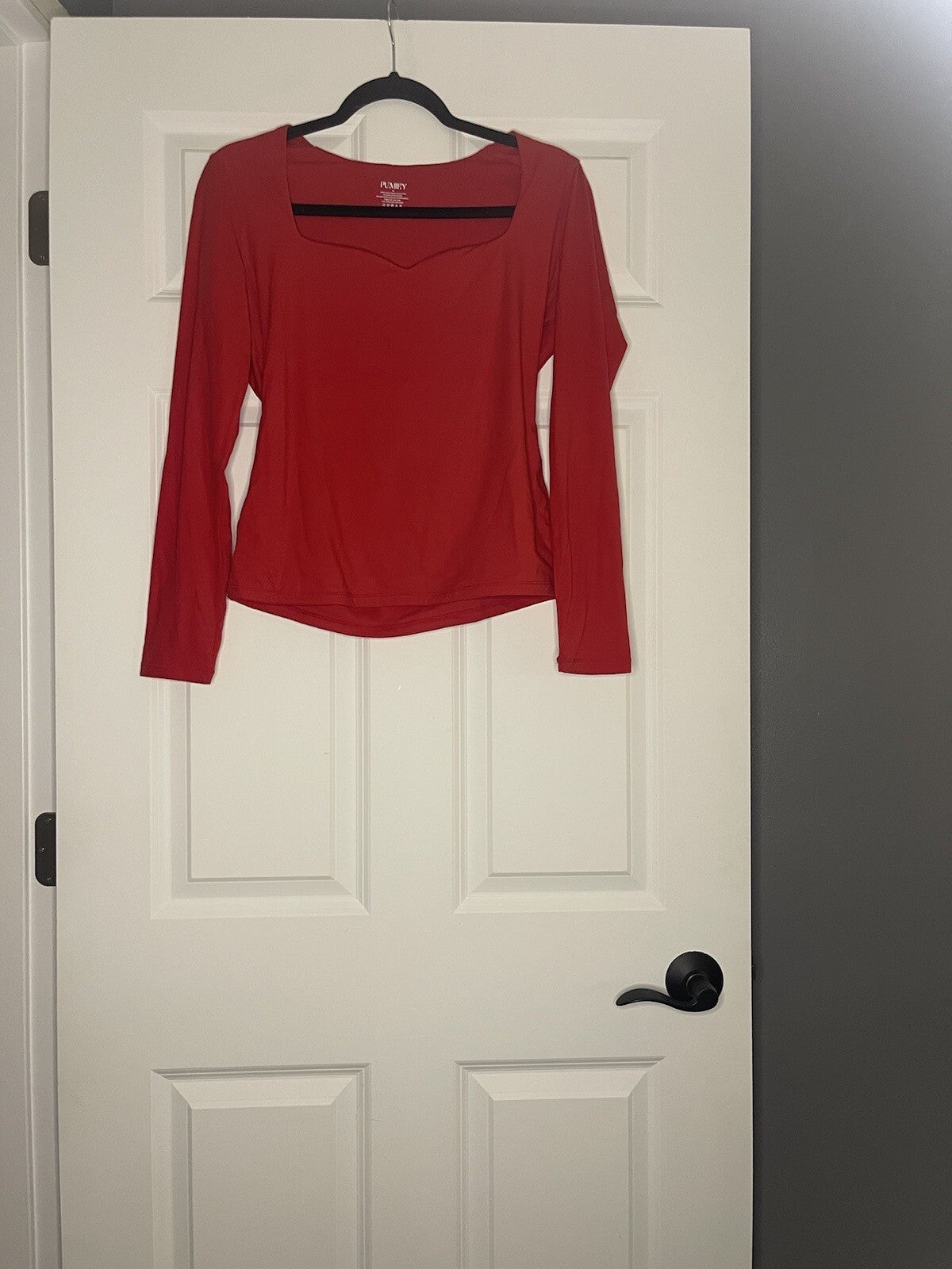 Pumiey Long Sleeve Blouse Xl Red 