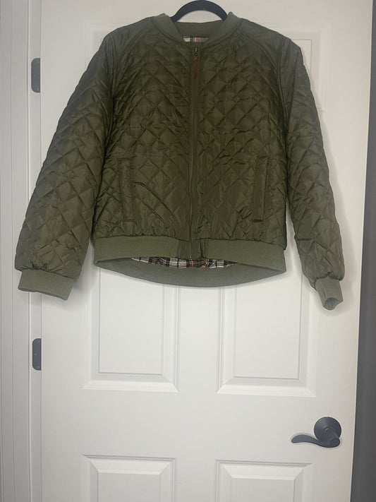 Ashley Outerwear By 26 International Quilted Jacket Xl Green NWT 