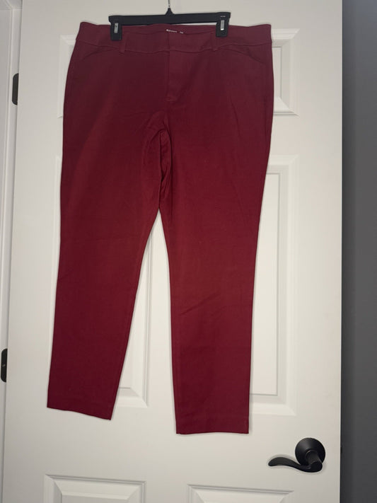 Old Navy Pixie Ankle Pants Size 16 Red