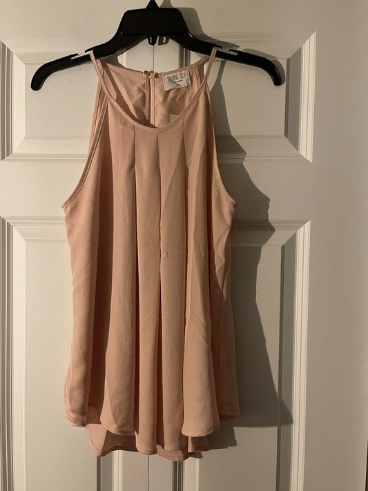 Sienna sky medium sleeveless blouse pink new with tags