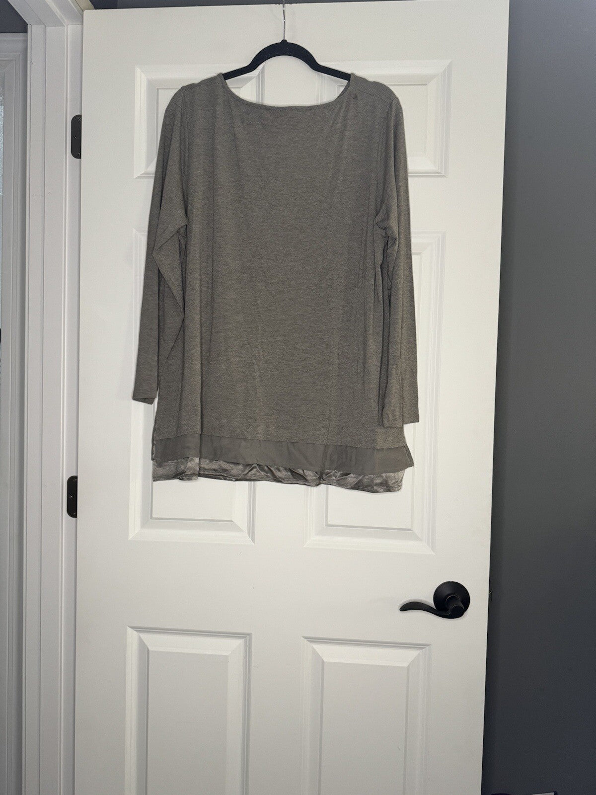 J Jill Wearever Collection Blouse Xl Soft Taupe Nwt Msrp 89.00