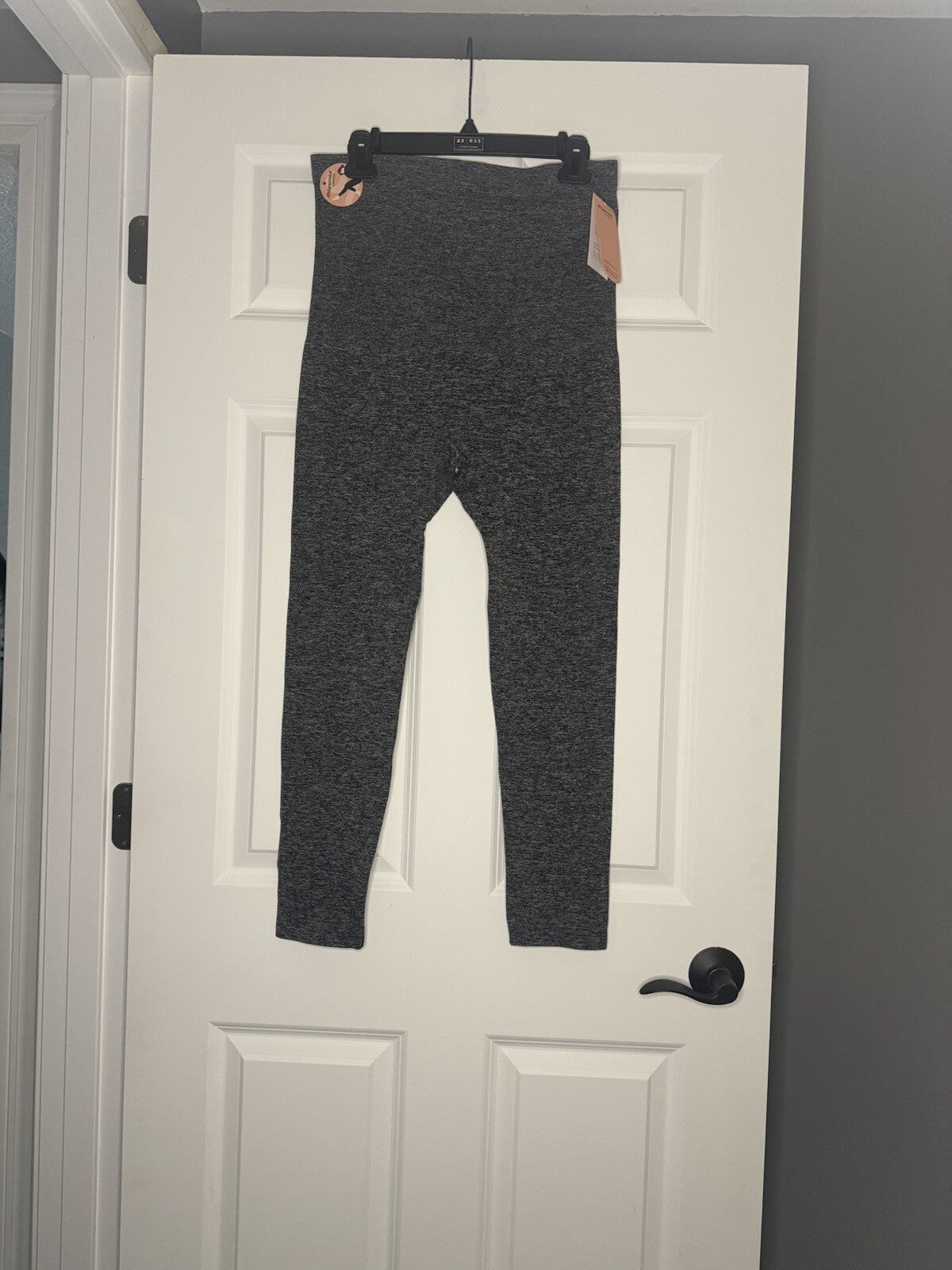 Shapermint High Waisted Shaping Leggings 2xl Black Gray Heathered Nwt 