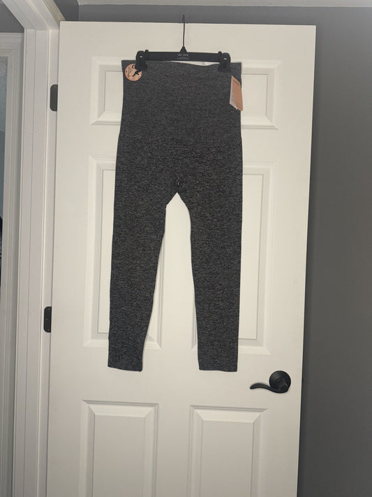 Shapermint High Waisted Shaping Leggings 2xl Black Gray Heathered Nwt 