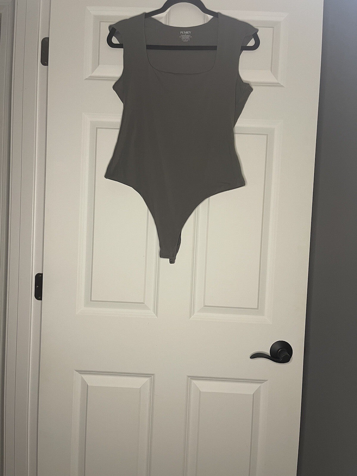 Pumiey Sleeveless Bodysuit Gray Xl 