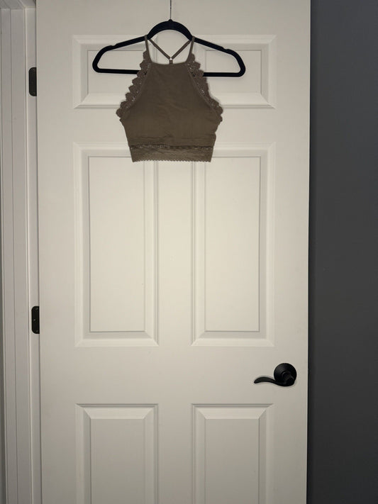 Fornia Bralette Small/medium Taupe Nwt 