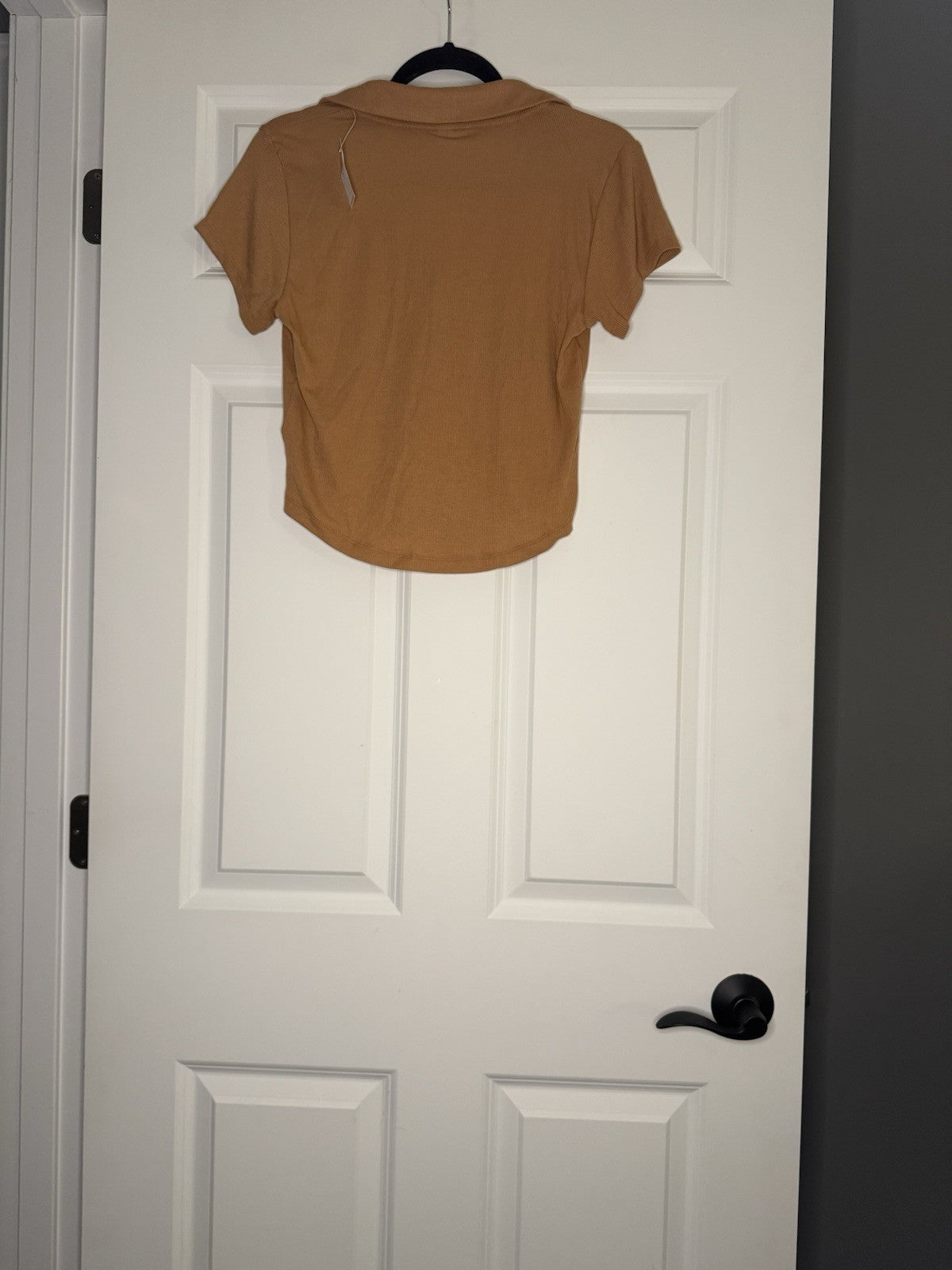 Old Navy Ultralite Go Dry Ribbed Polo Mustard Nwt