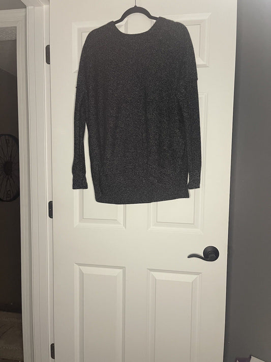 Athleta Sweater Small Black White Mix Super Soft Wool And Cashmere 