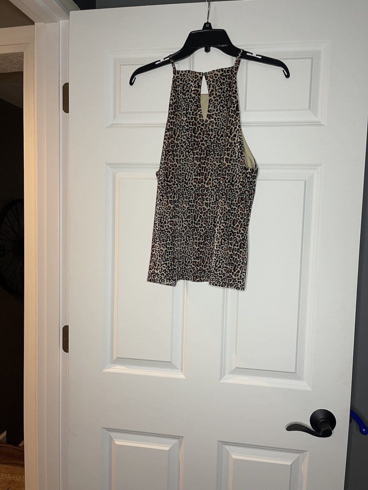Anthropologie Sunday in Brooklyn sleeveless blouse medium brown animal print NWT