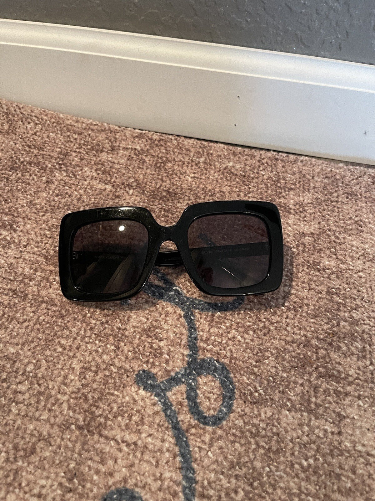 Diff Sasha Polarized Sunglasses Black 