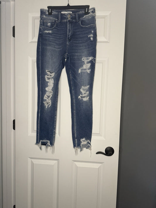 Bridge By Gly Distressed Jeans Size 30 Blue