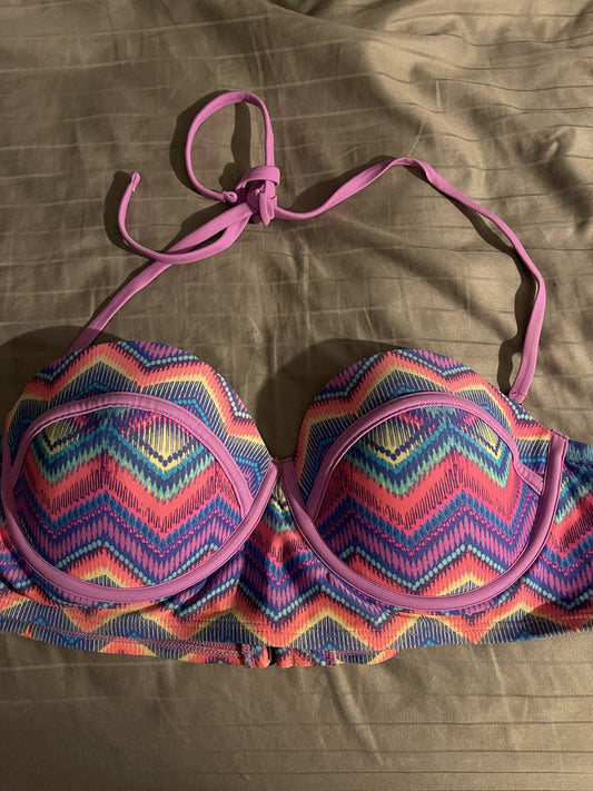 Xhilaration multicolor swimsuit top XL