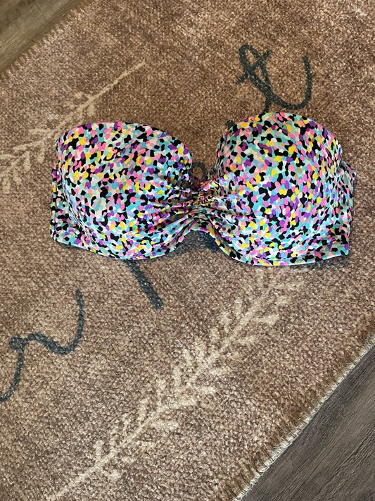 Victorias secret bikini top 34D pink green purple multicolor
