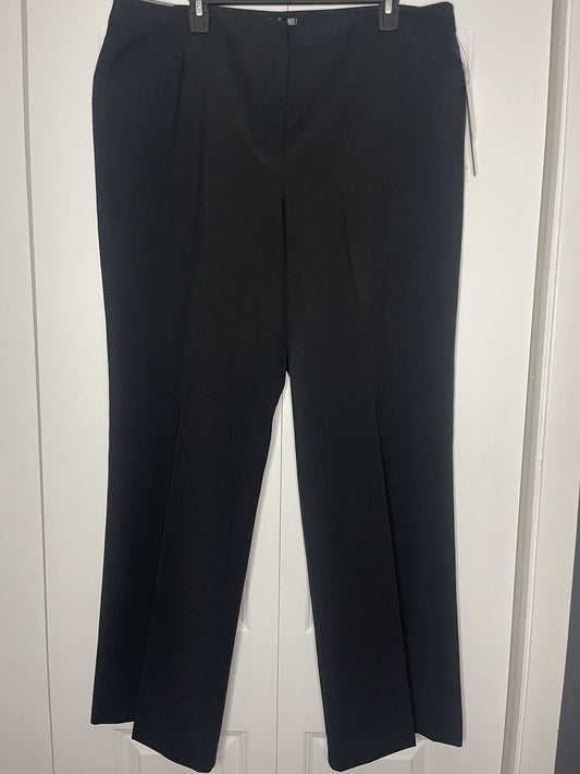 Nicole Miller New York size 18 perfect fit slacks black nwt