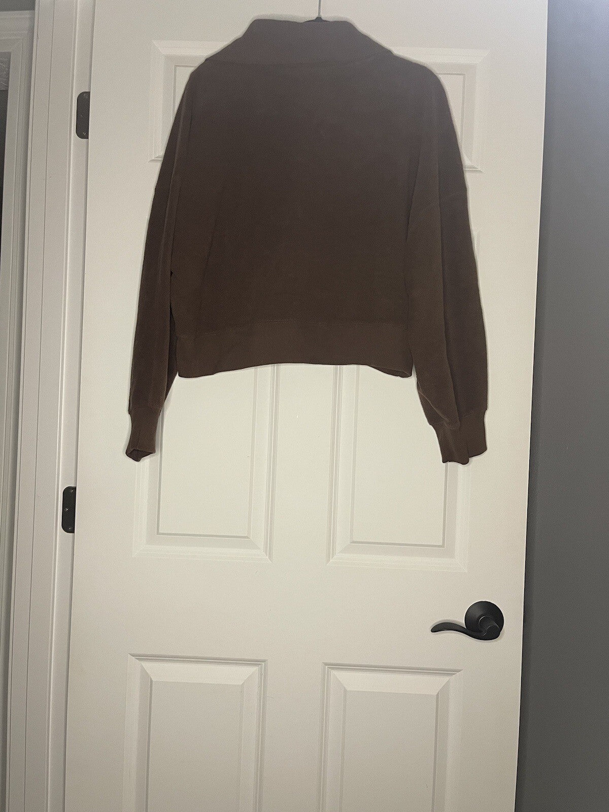 Abercrombie And Fitch Soft Af Collection Half Zip Sweatshirt Xl Brown 
