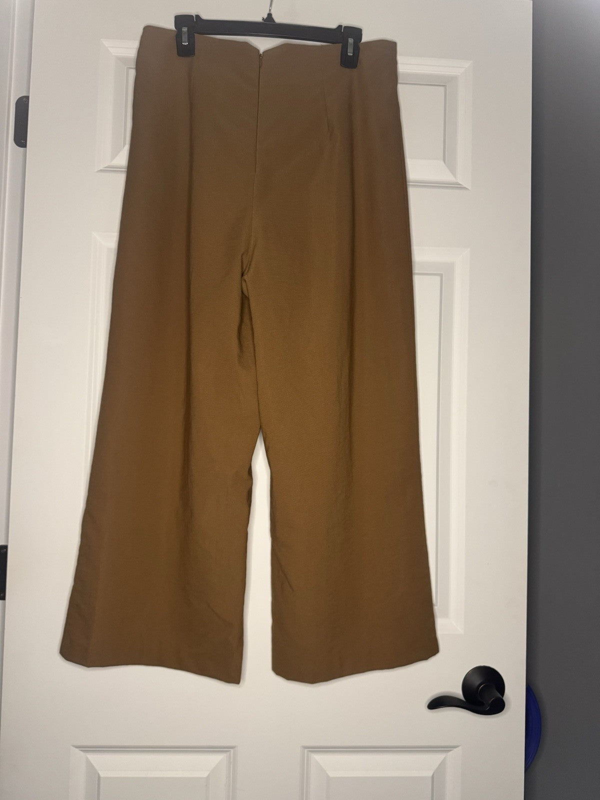 Cremieux Cropped Dress Pants W Bow Size 12 Brown 