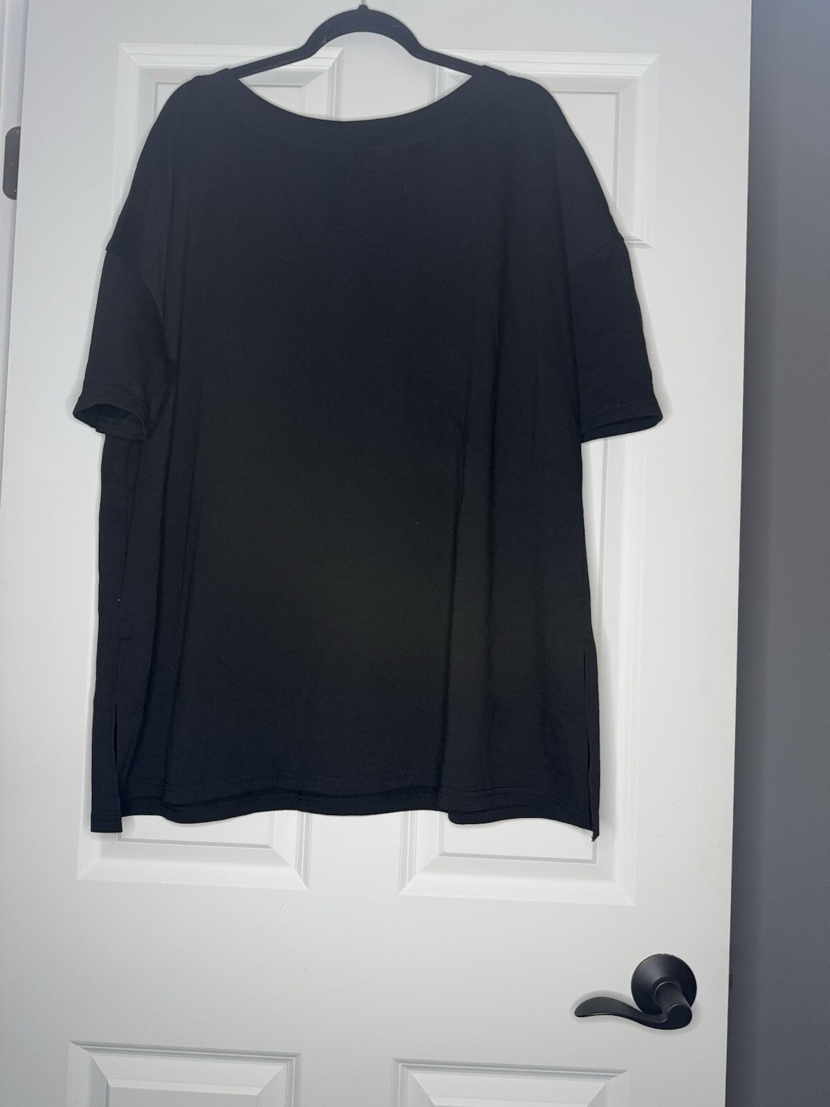 Ekouaer 2 Piece Lounge Set 2xl V Neck T Shirt And Shorts Black 