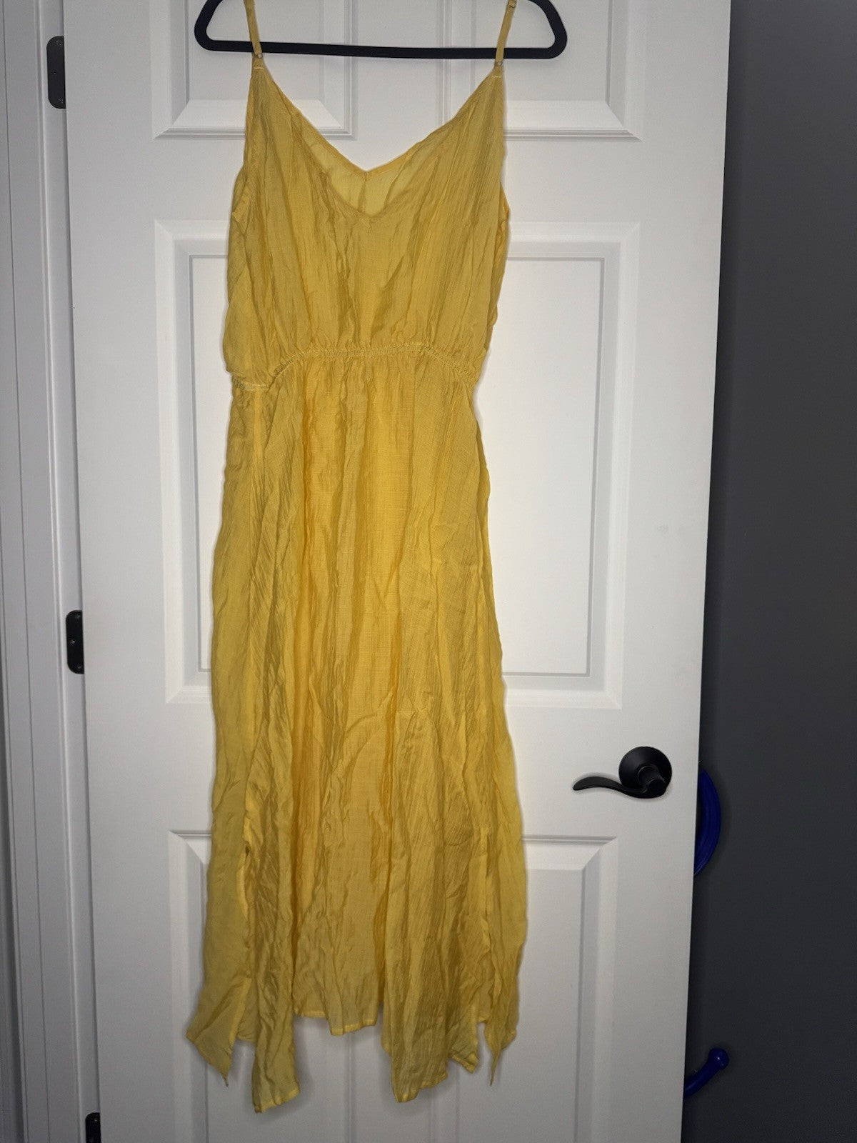Cupshe Sleeveless Long Cover Up Large Yellow Nwt 