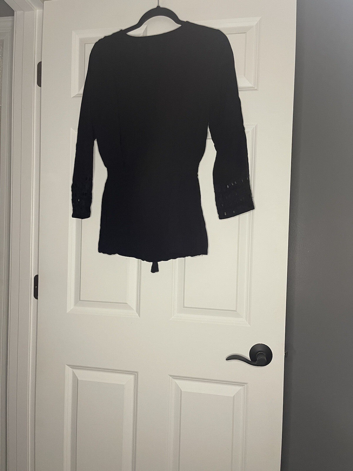 Solitaire Swim Coverup Small Black 