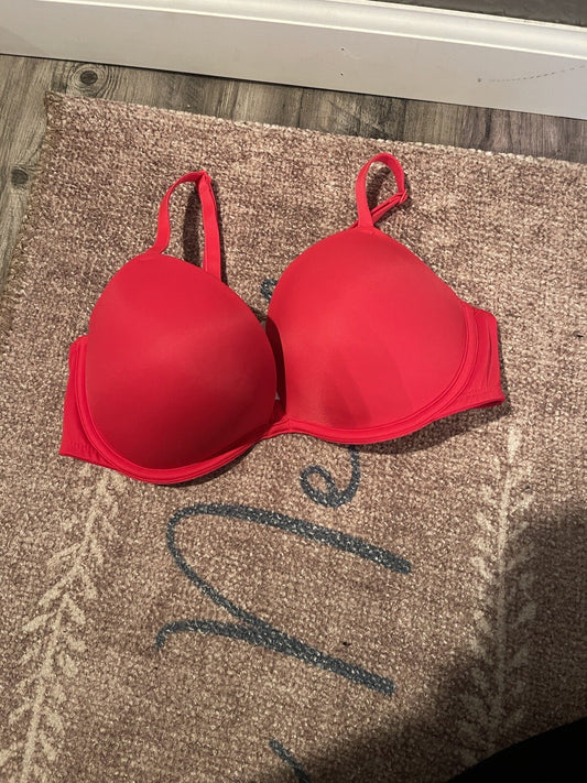 Pink Va Everywhere Super Push Up Red Bra 34d 