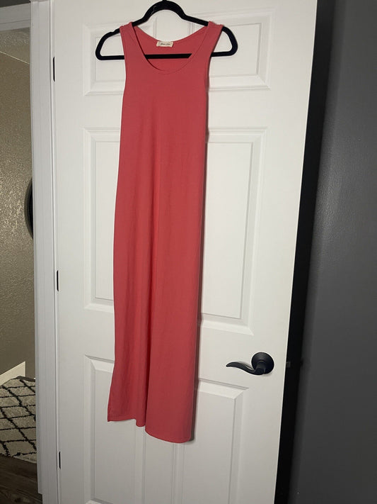 Beeson River Sleeveless Dress Xl Coral/pinkish Slit In Side