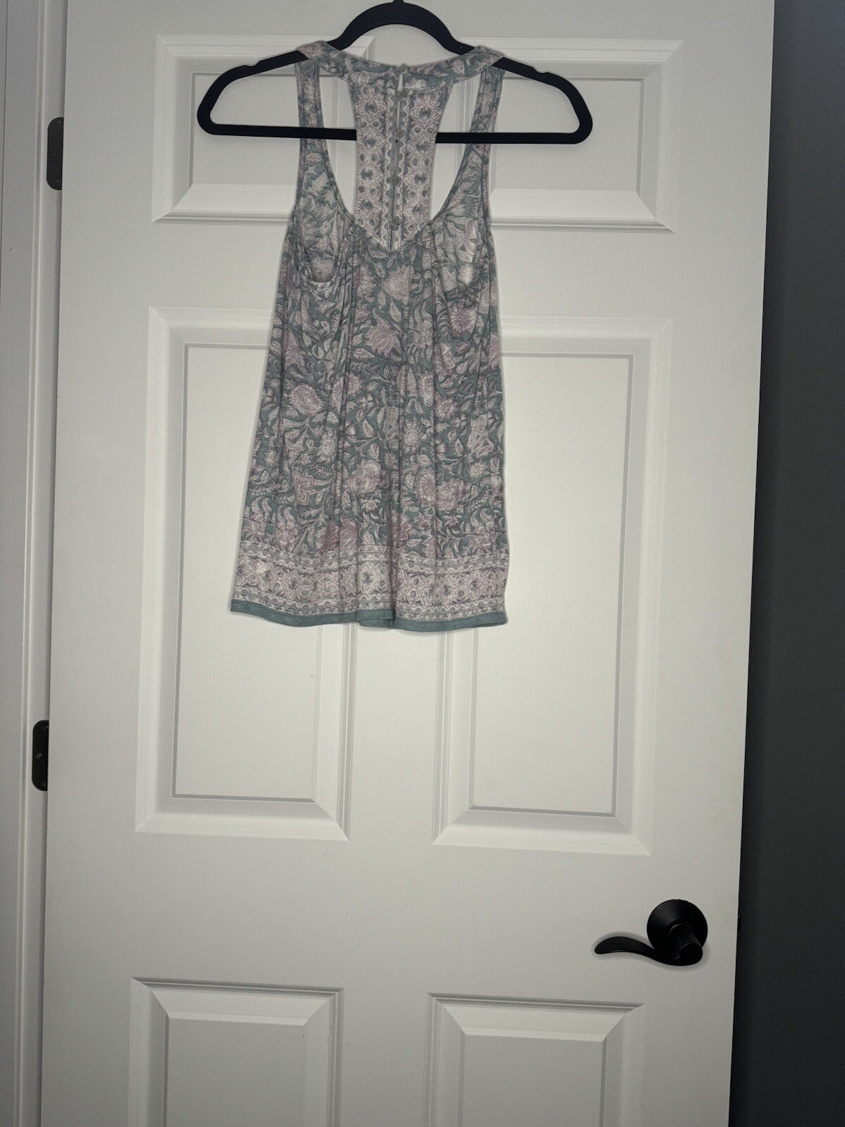 American Eagle Sleeveless XS Blueish Green Purple White Floral