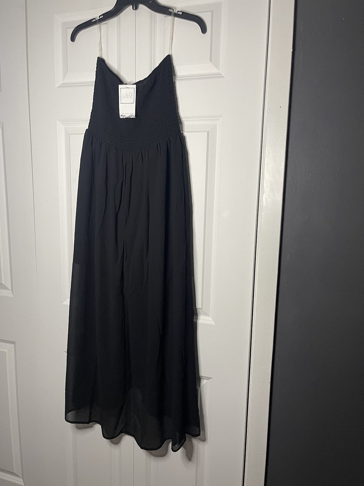 Active usa strapless dress black medium NWT