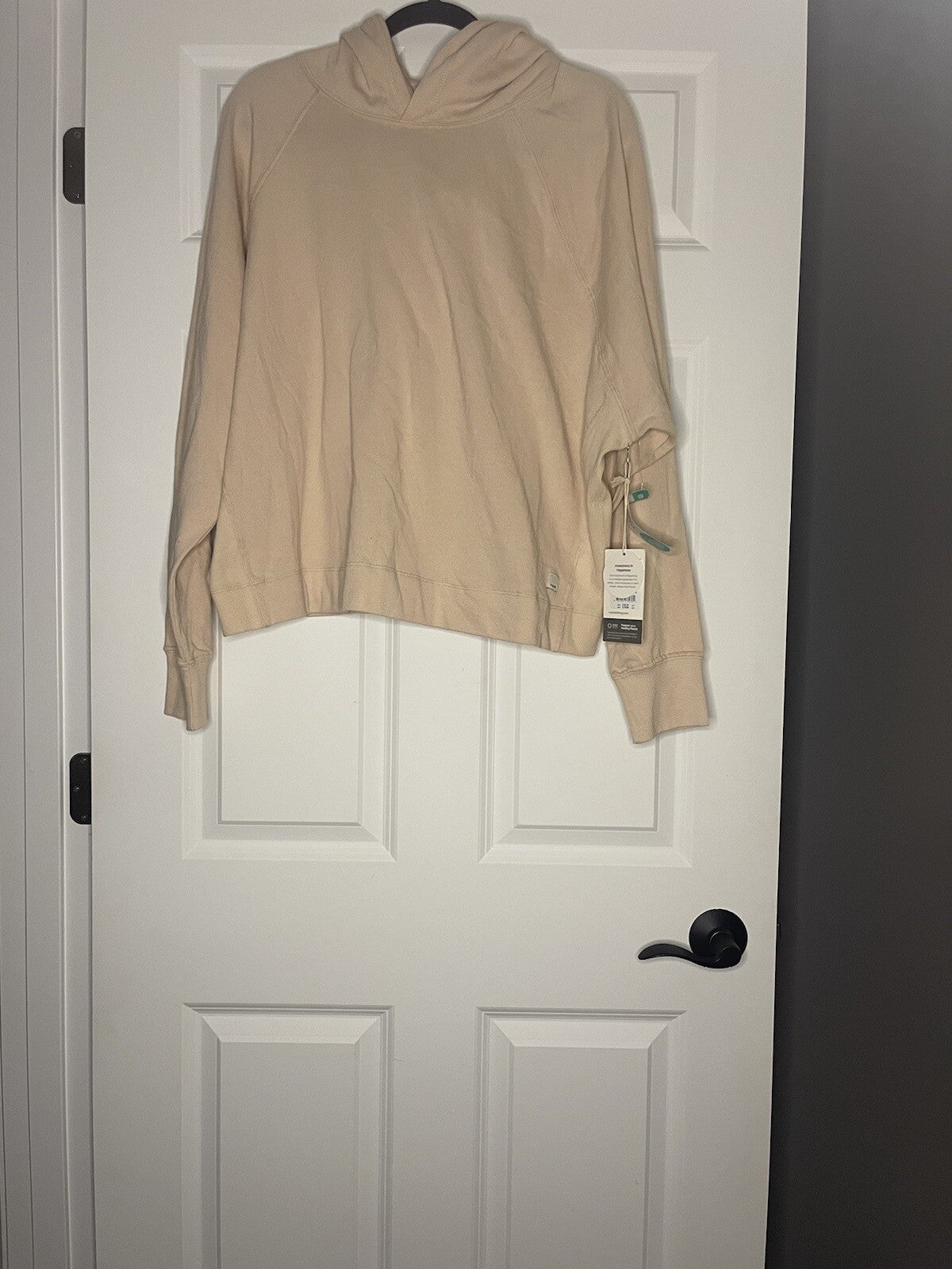 Vuori Hooded Sweatshirt Womens Xl Peach (says Off white On Tag) Nwt 