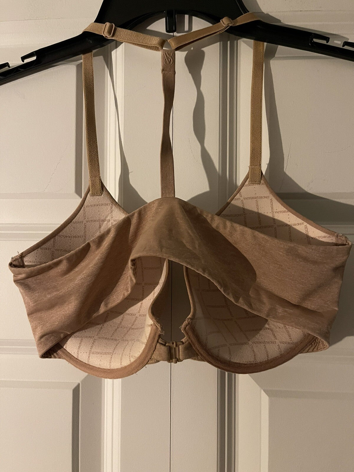 Victorias secret racerback semi demi bra 32D tan