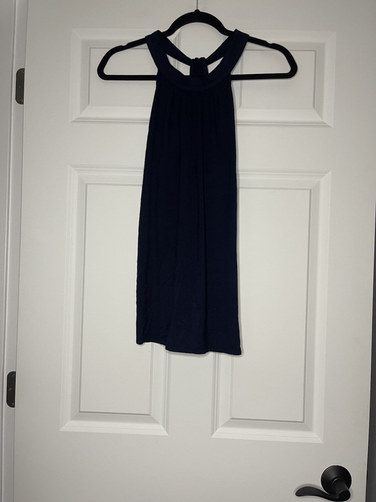 Loft Outlet Sleeveless Blouse Large Navy New With Tags 