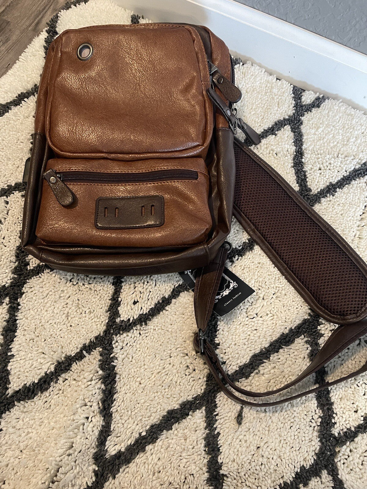 Sdiyabolo unisex shoulder bag brown NWT