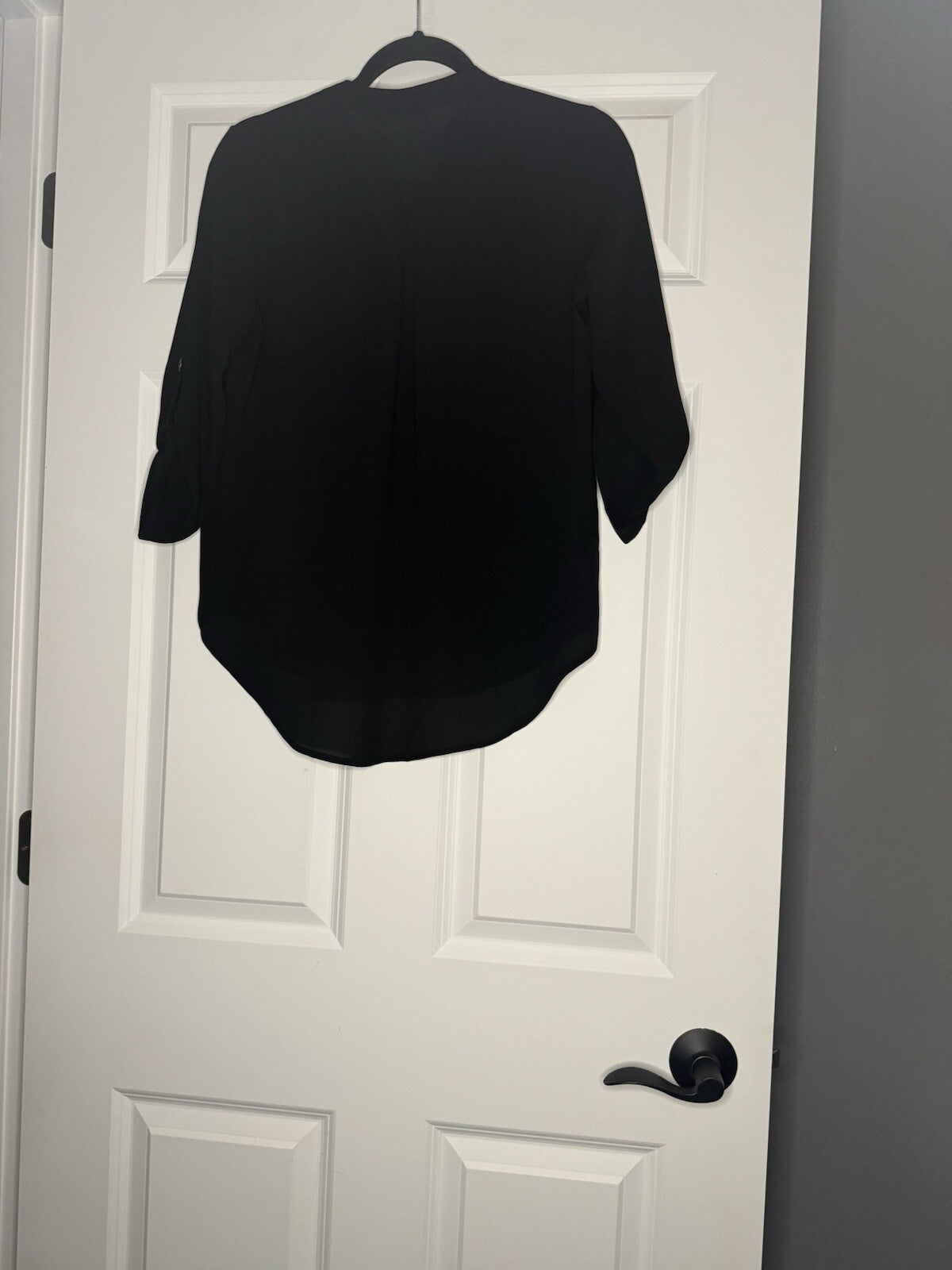 Lush 3/4 Sleeve Blouse XS Black 