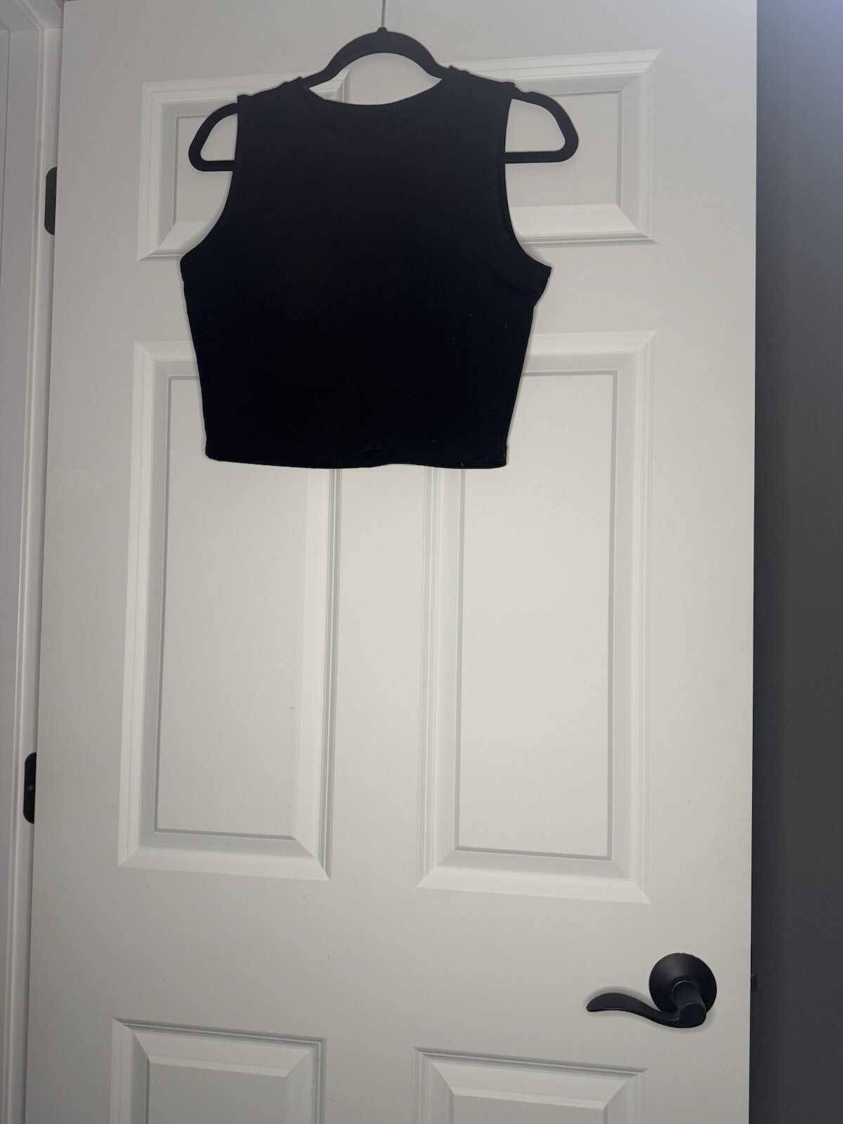 Zyia Crop Tank Top Black Xl 