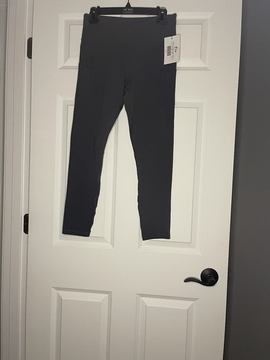Zyia Pearl Gray Pocket Light N Tight Hi Rise 7/8” Large Nwt 