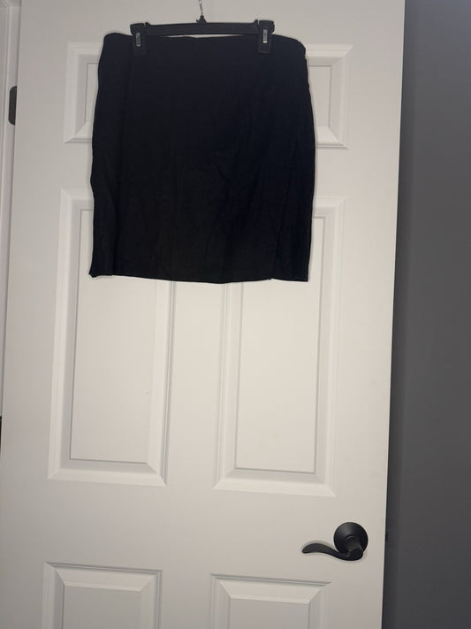 Loft Skirt Black Size 14 Linen Viscose Nwt 59.99