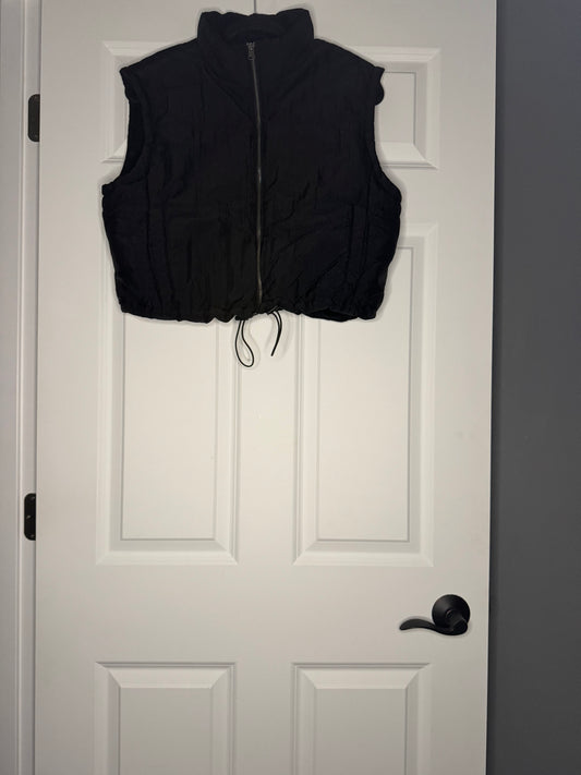 Thread and supply cropped vest xl black