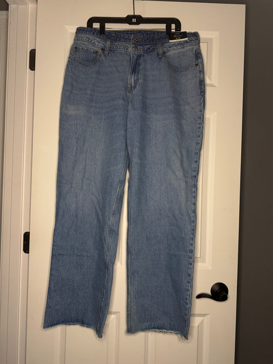 Abercrombie and fitch the loose high rise curve love jeans 16 long nwt 110