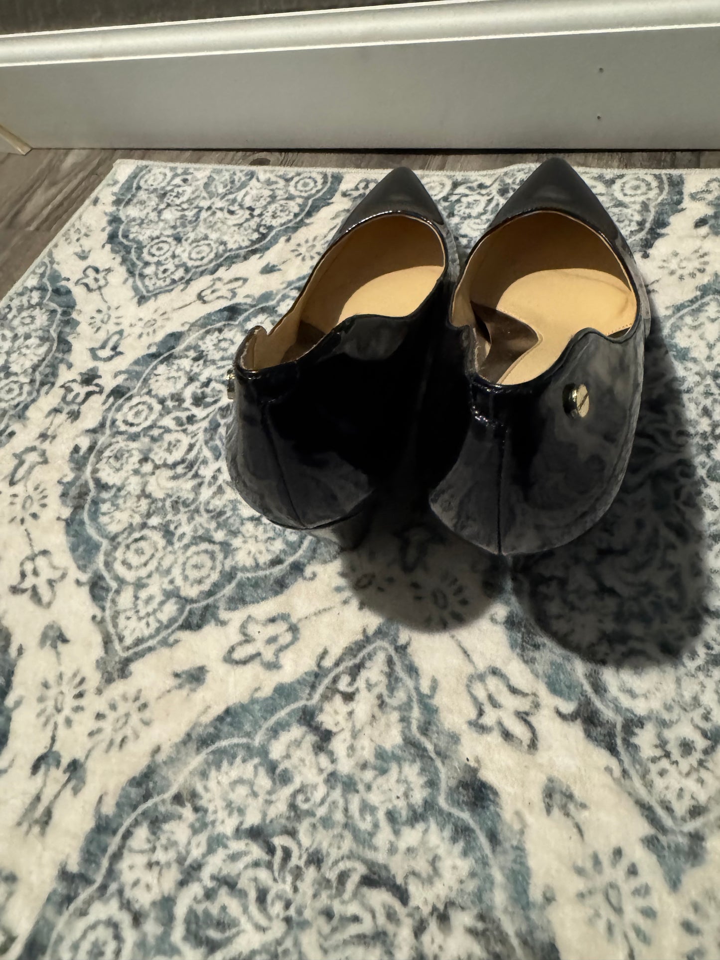 Calvin Klein navy heels 7 1/2 shimmery