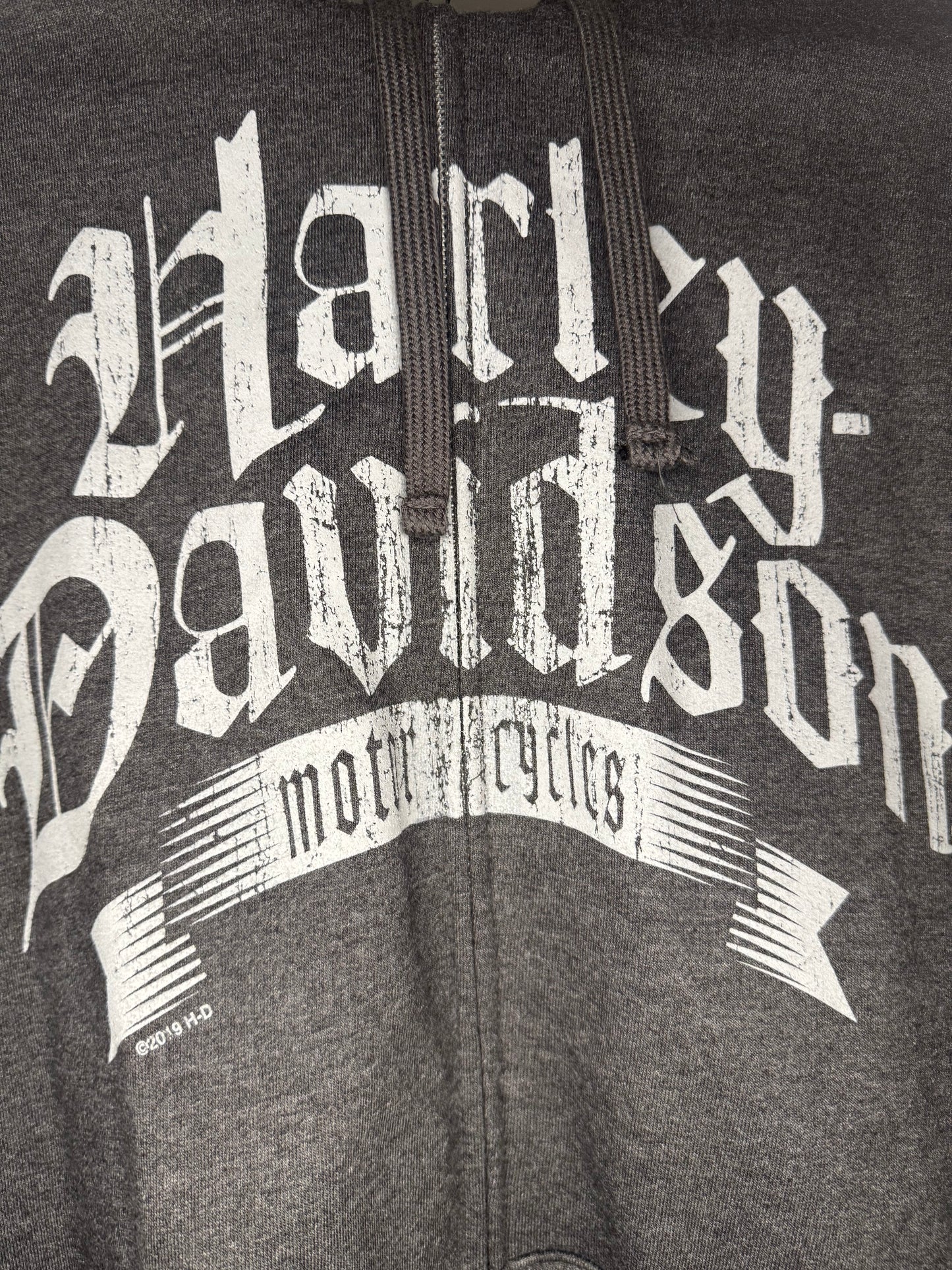 Harley Davidson Clinton Harley hooded men’s zip up 4xl charcoal nwot