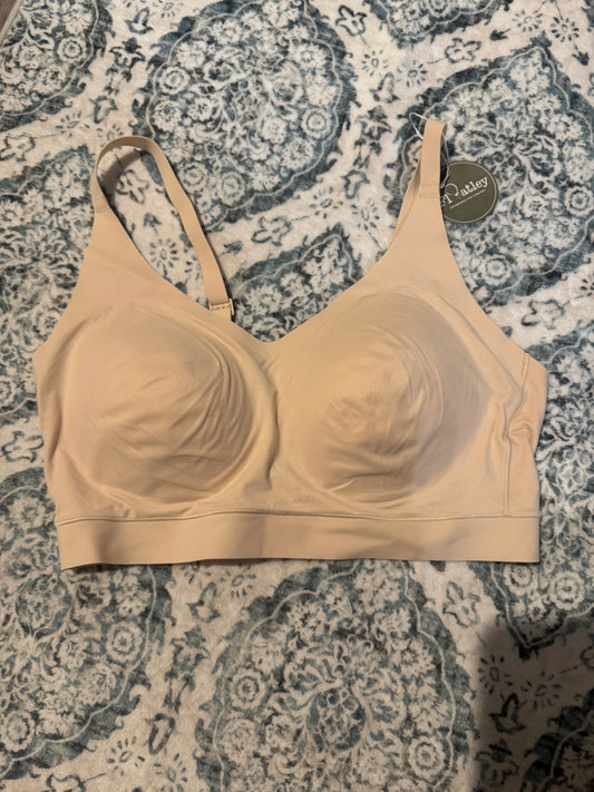 Floatley cozy wireless scoop bra beige medium nwt