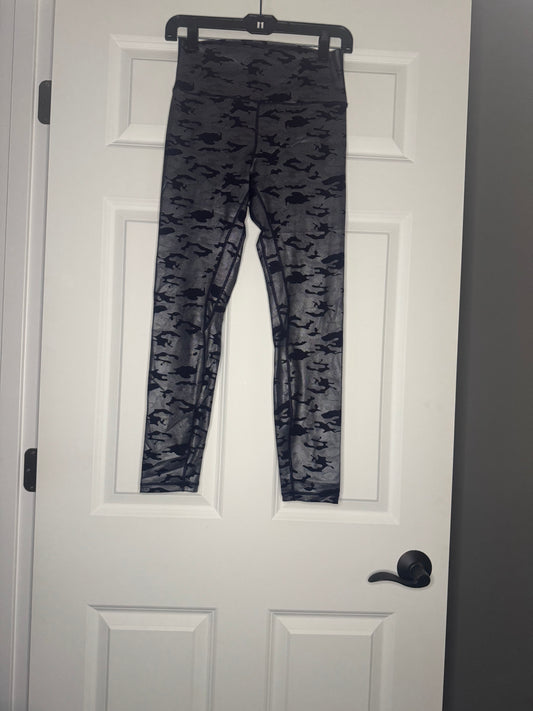 Zyia active silver camo supreme high rise leggings 8-10 nwt